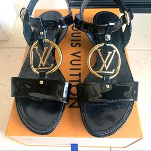 Louis Vuitton Flat Sandals size 38 1/2.